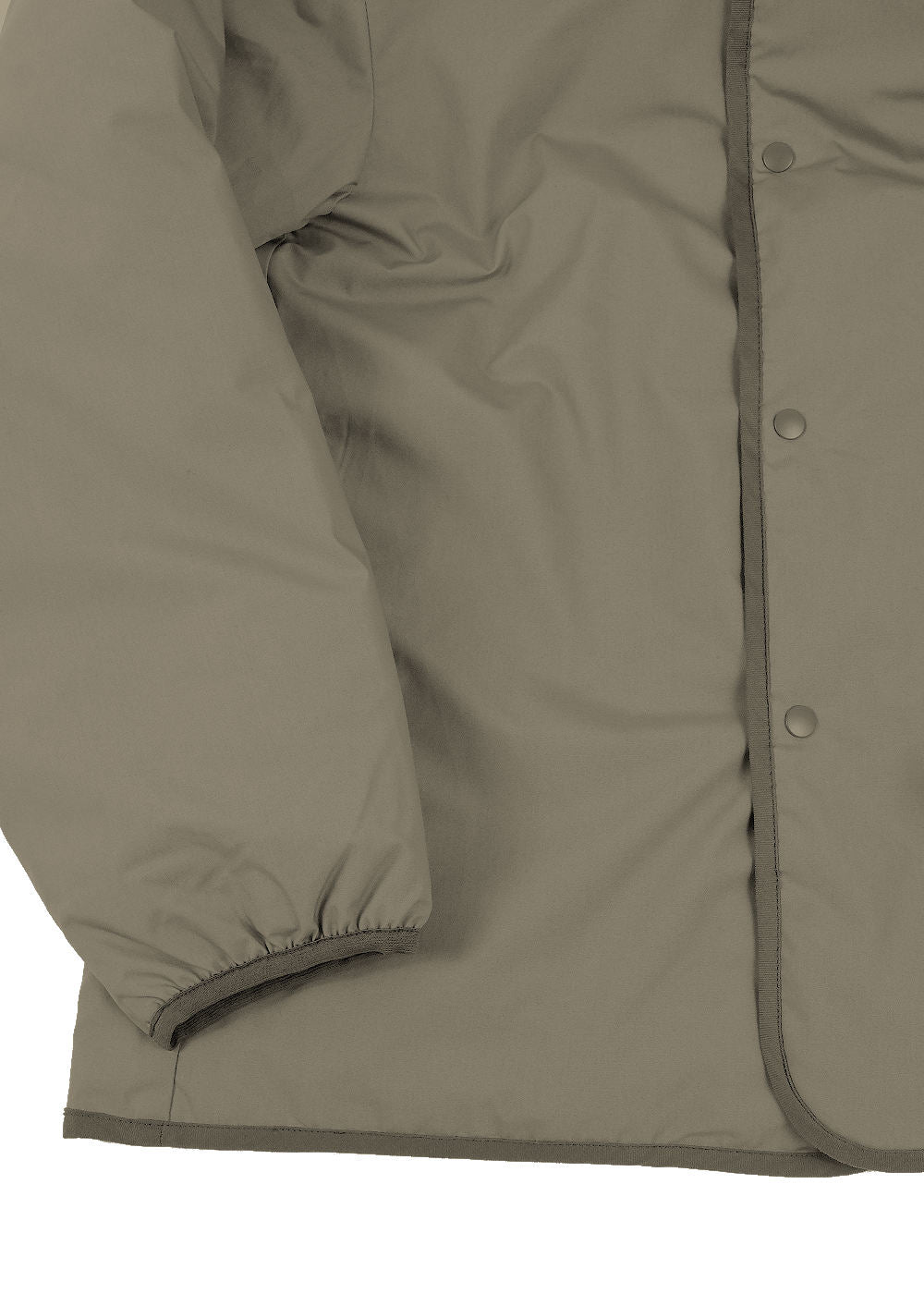 Reversible Down Cardigan – Khaki Beige