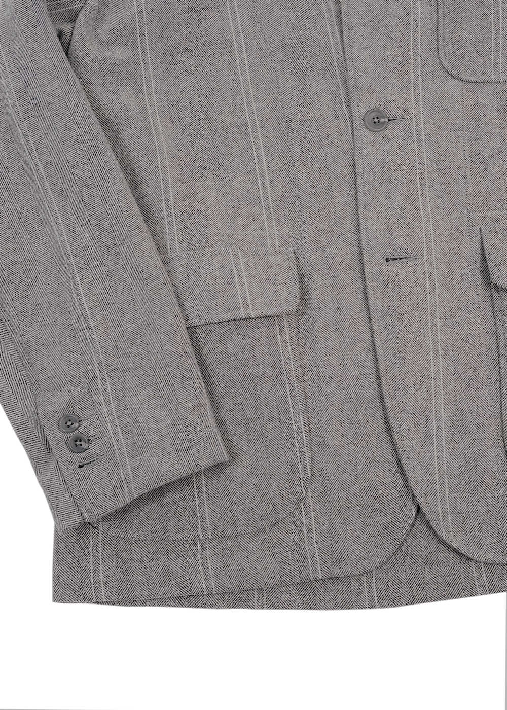 Loiter Jacket - Lt.Grey Wool Striped HB