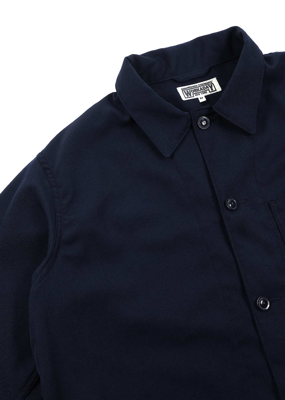 Workaday Utility Jacket- Dk.Navy Poly Wool Twill Gabardine