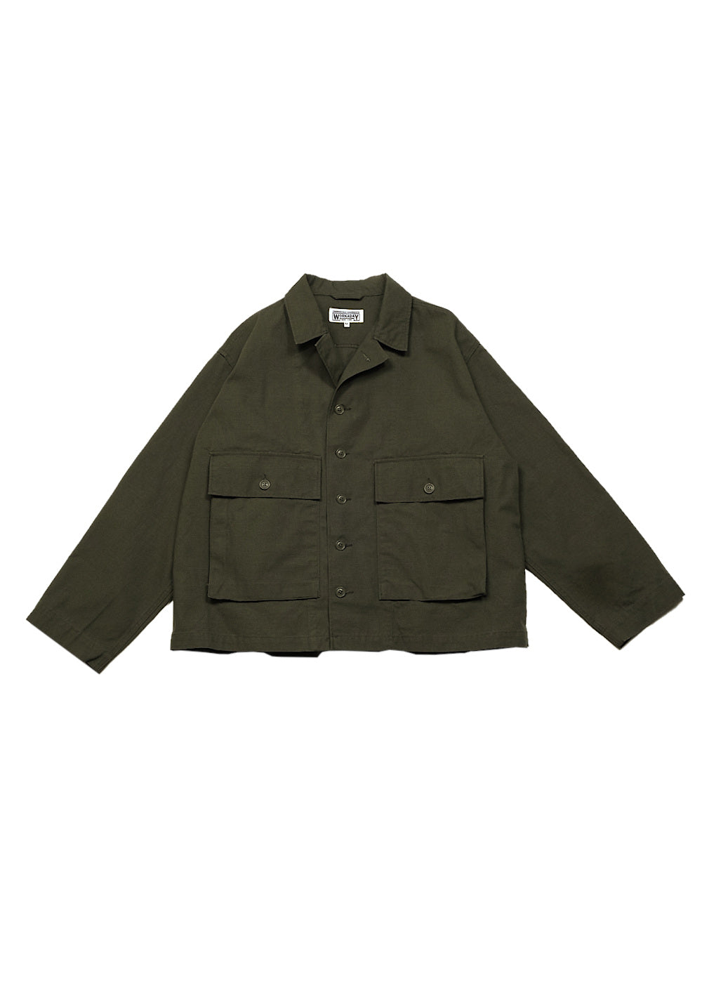 Workaday Sea Bees Jacket Olive Heavyweight Cotton Ripstop