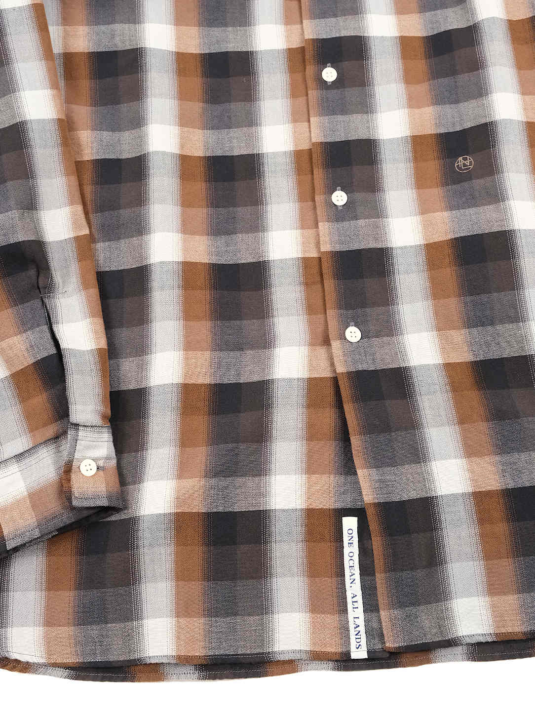 Regular Collar Wind Shirt - Brown