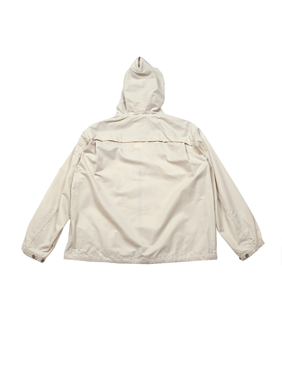 Nylon Twill Hooded Jacket - Light Beige