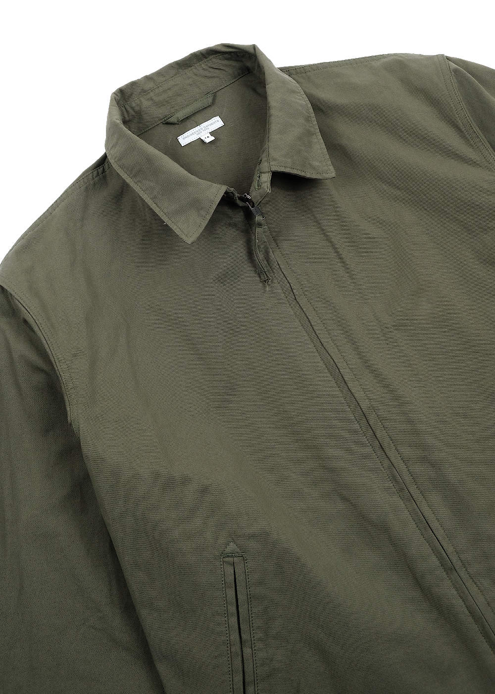 Claigton Jacket - Olive Cotton Sanded Cloth