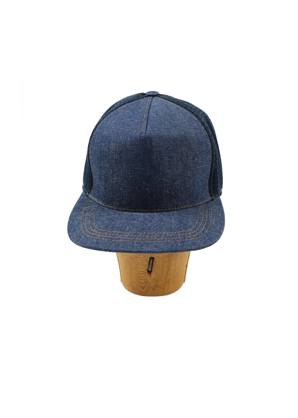 Trucker Mesh Cap - Indigo Industrial 8oz Denim