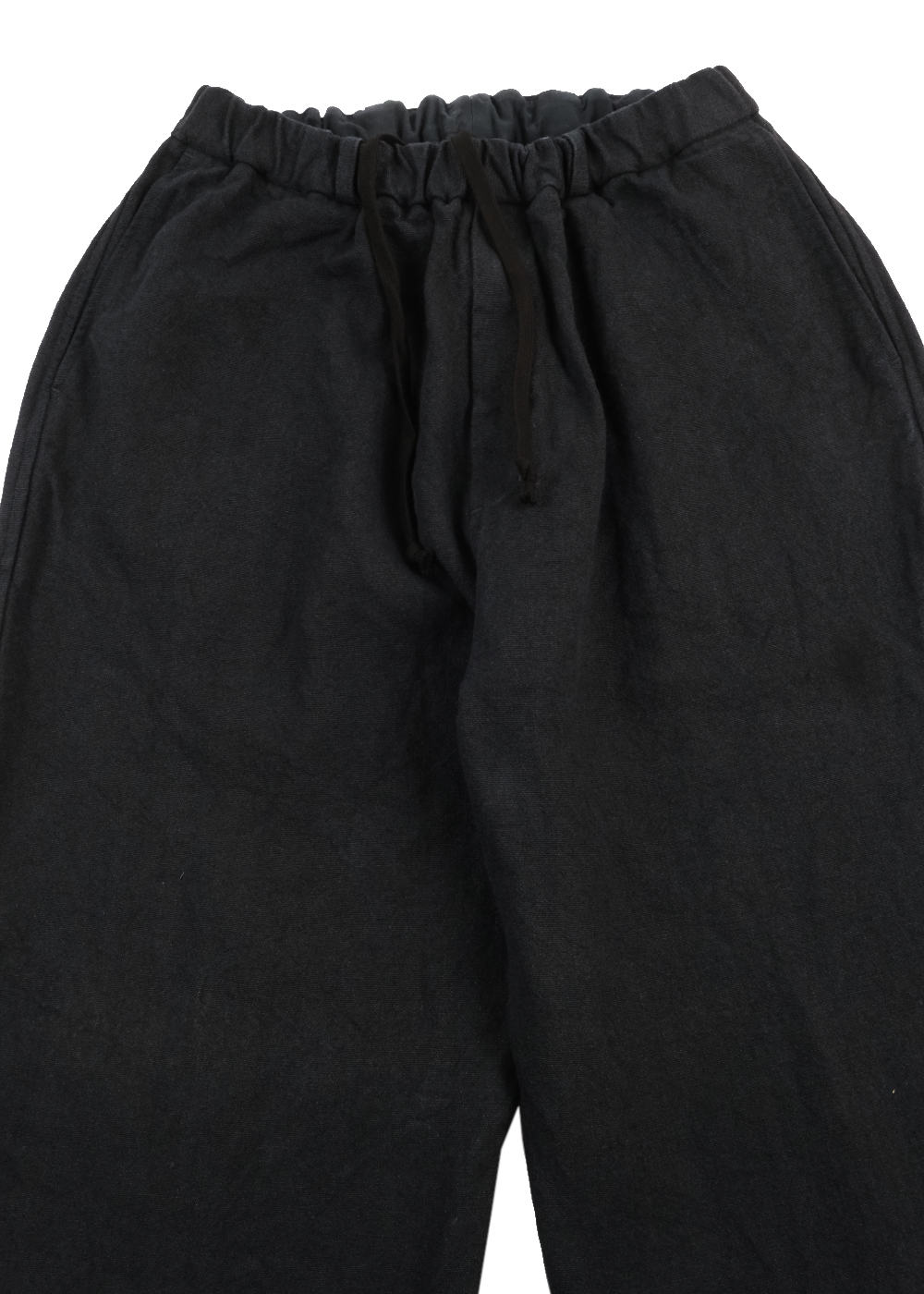 PT-92 Flax Ramie Wide Pants - Charcoal Gray