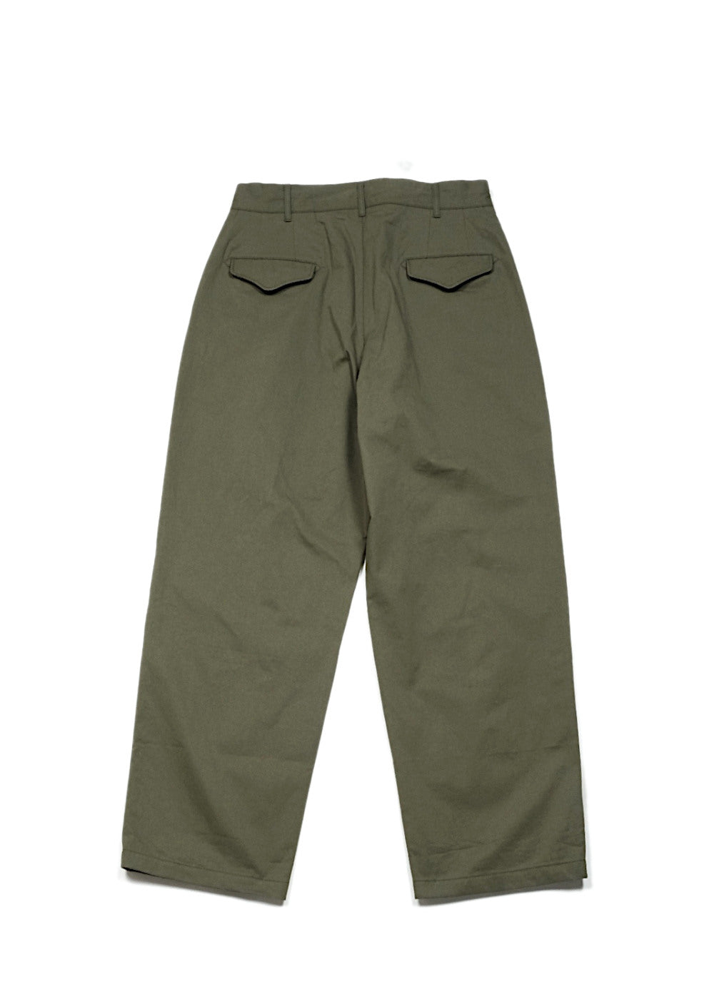 Officer Pant – Olive Cotton Sanded Cloth