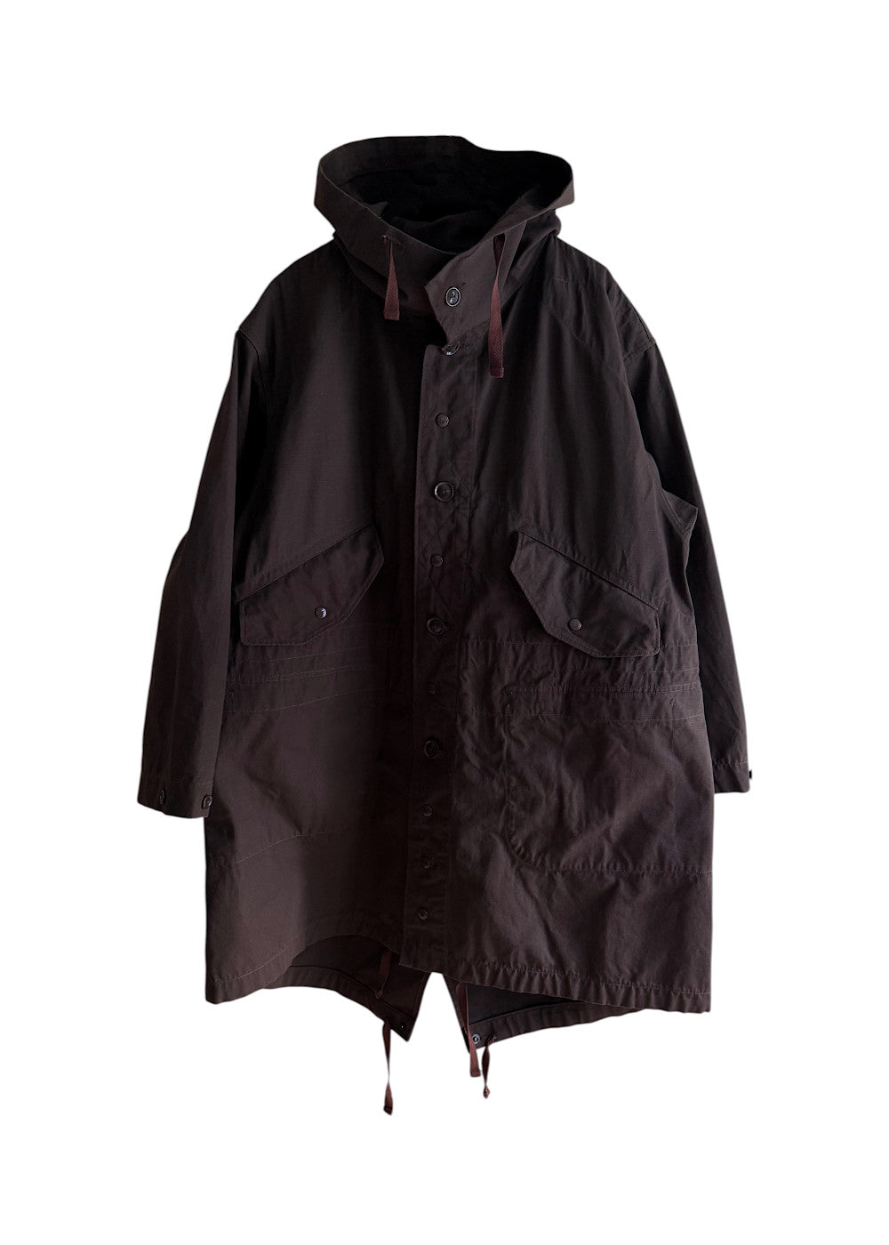Highland Parka DK. Brown Heavyweight Cotton Ripstop