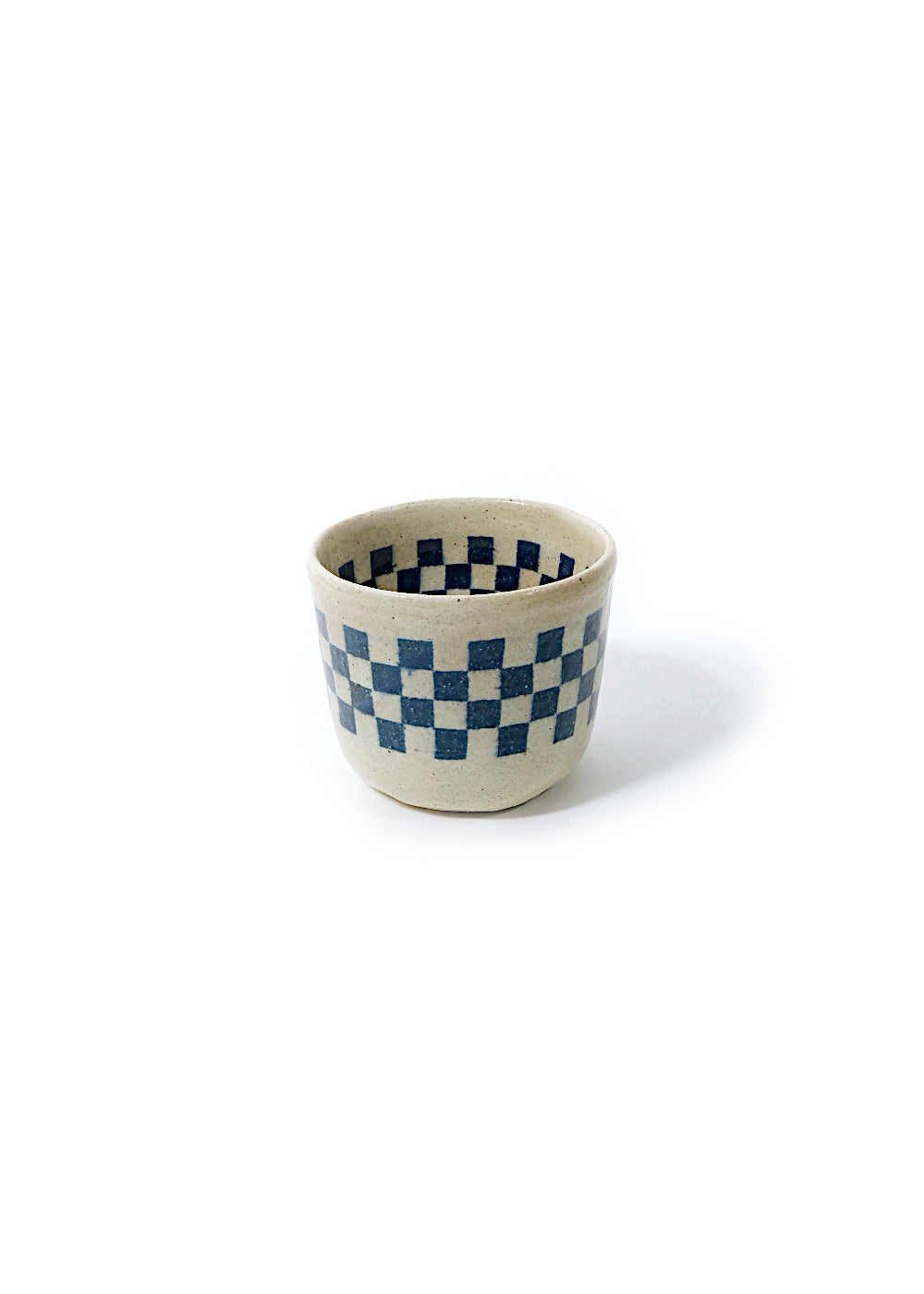 Cup – Small Blue Check