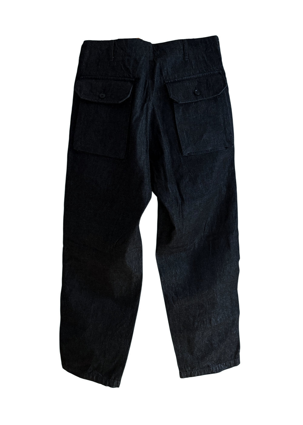 Norwegian Army Pant Black Cotton Cone Denim