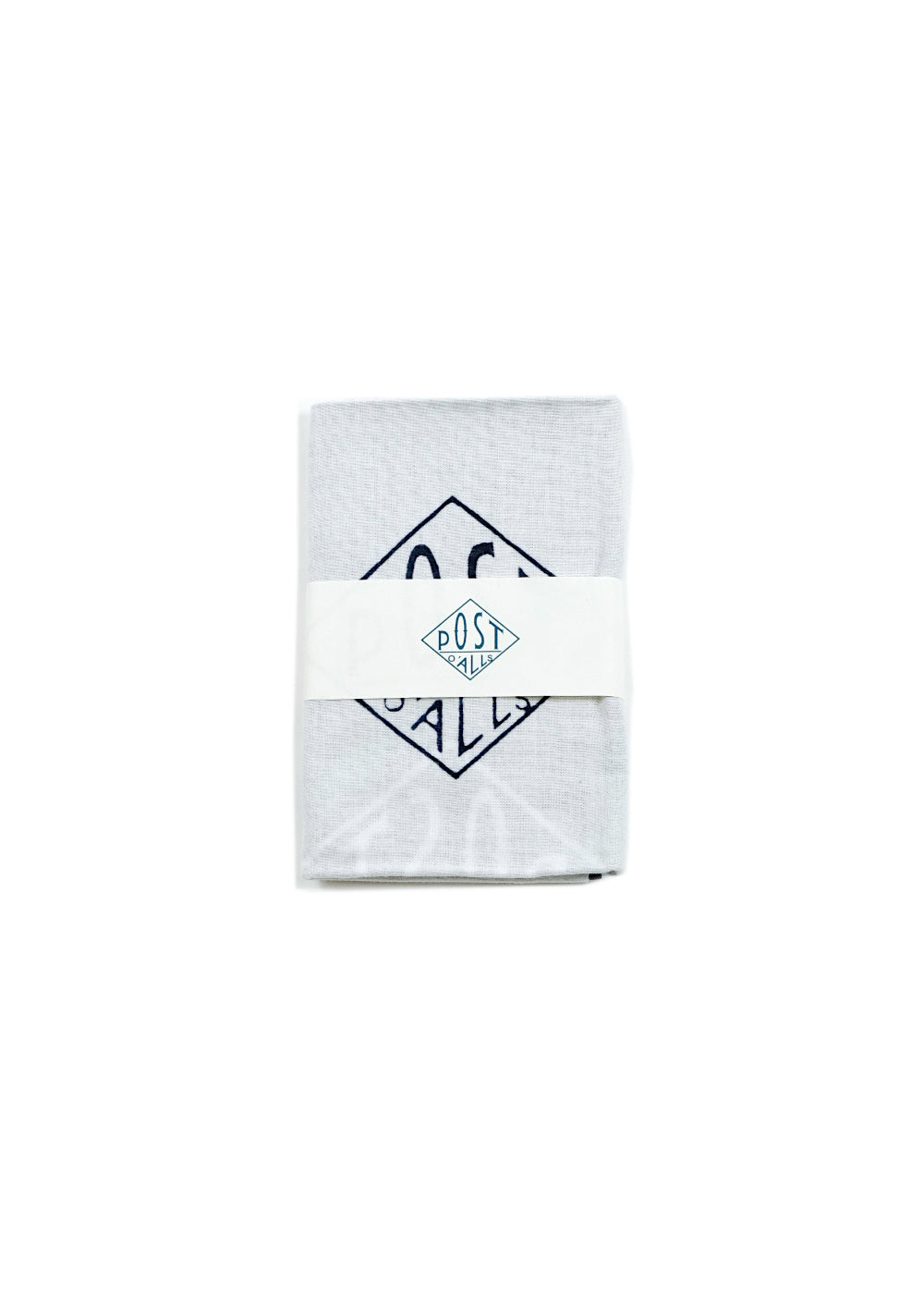 #1960-WN POST Tenugui : white/navy 116 x 34