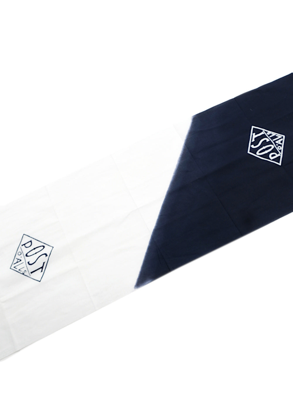 #1960-WN POST Tenugui : white/navy 116 x 34