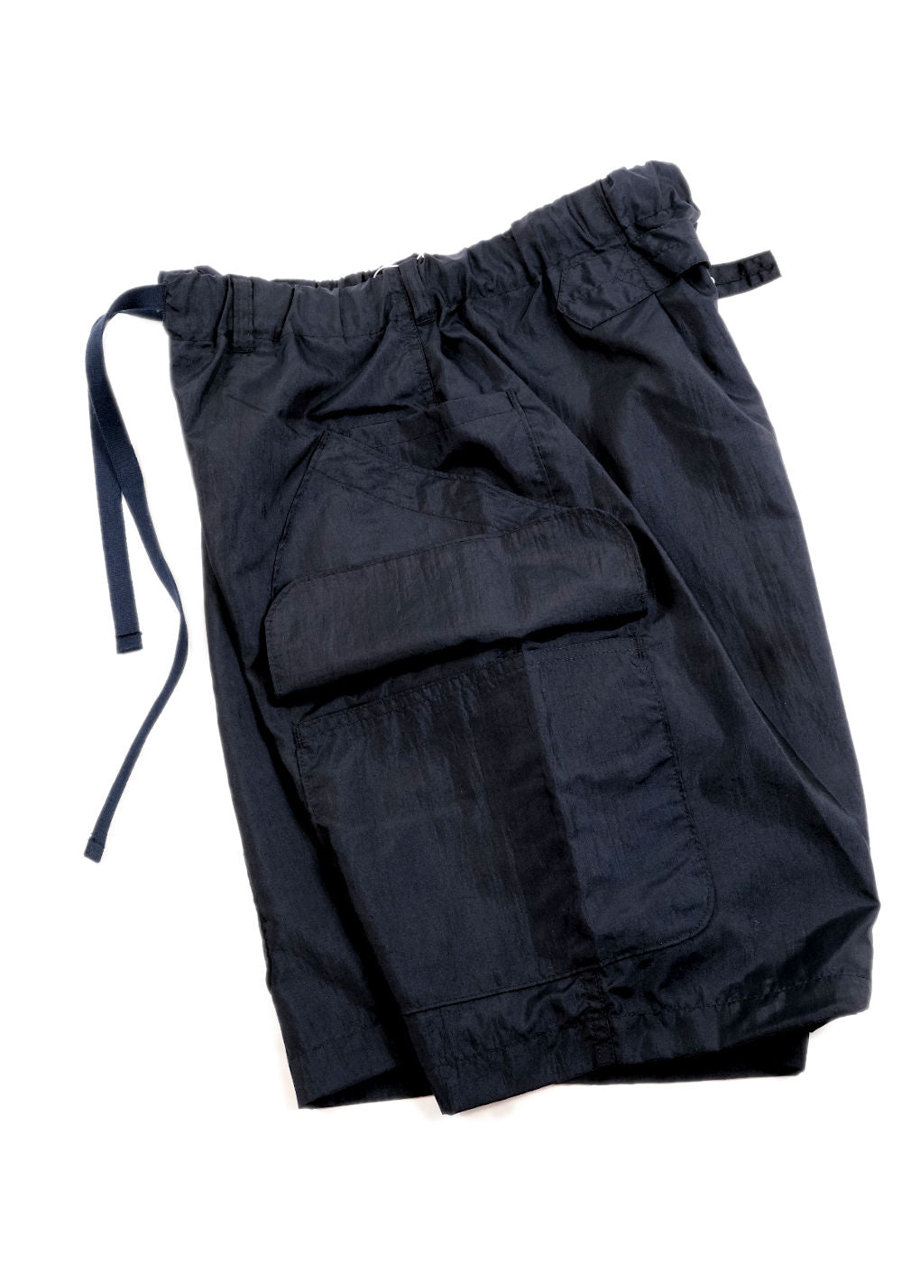 #2323E-CNN E-Z DEE’s Shorts : crinkle nylon taffeta navy