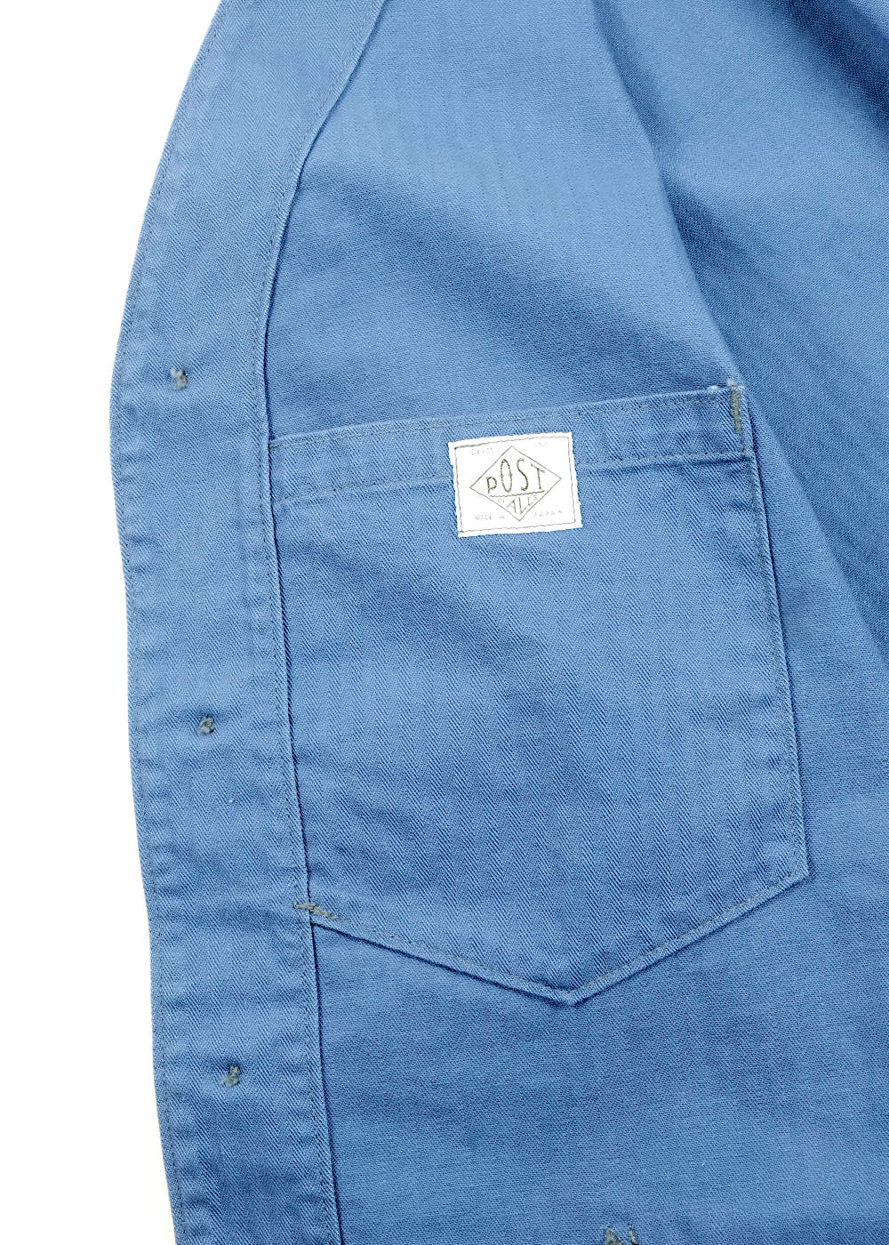 #3135DV-MH1 POST Chinois Travail 2 DV : mini HBT blue