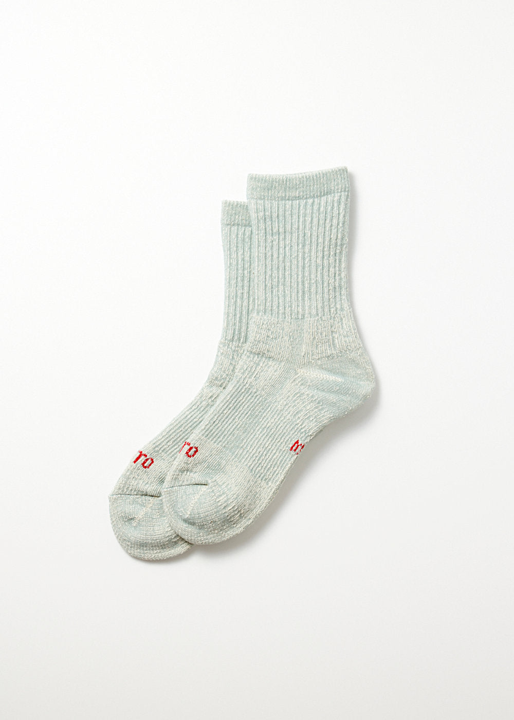 Double Face Mini Crew Socks ”Organic Cotton” – L.Blue