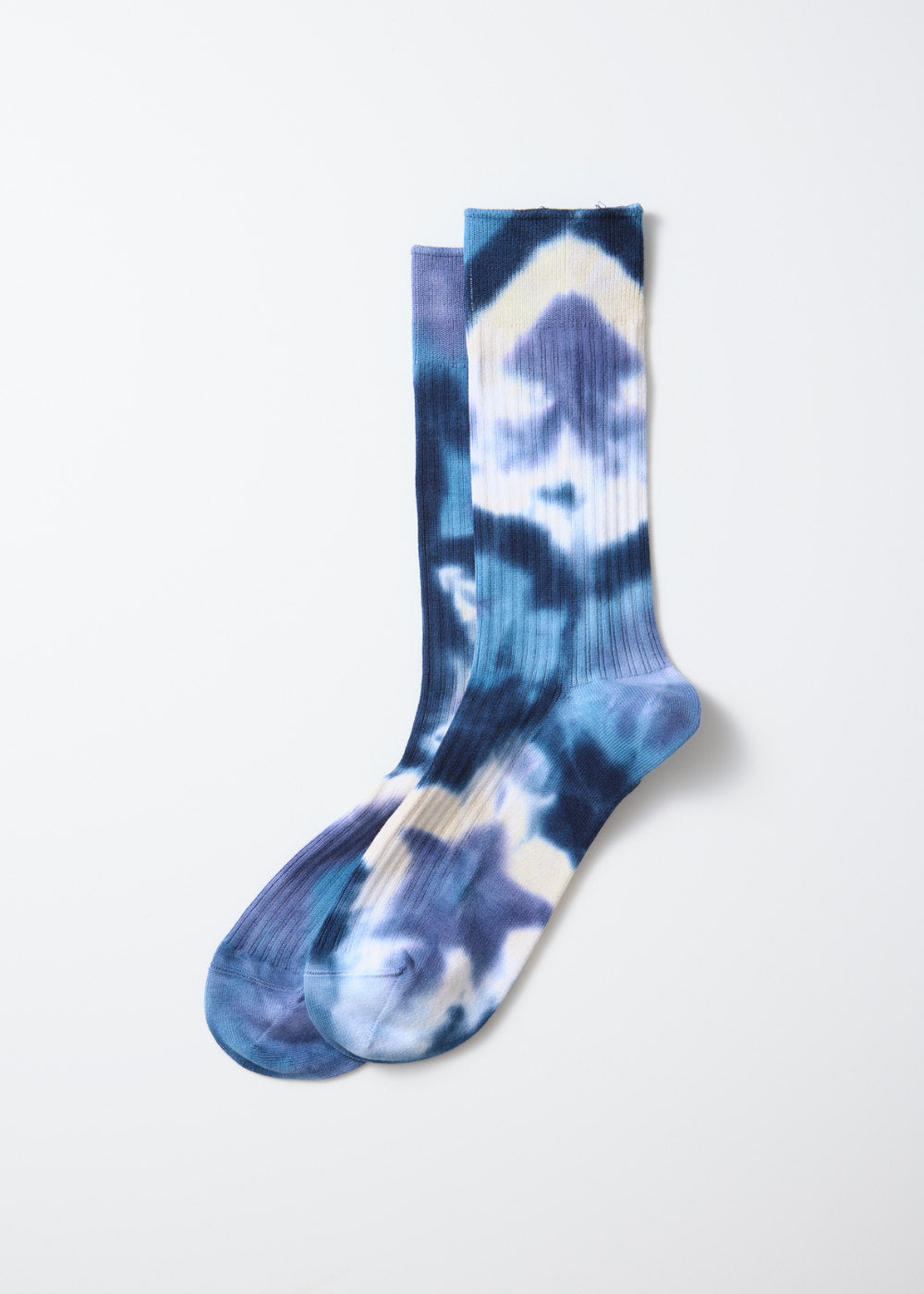 Tie Dye Swedish Military Rib Socks – Indigo/Navy