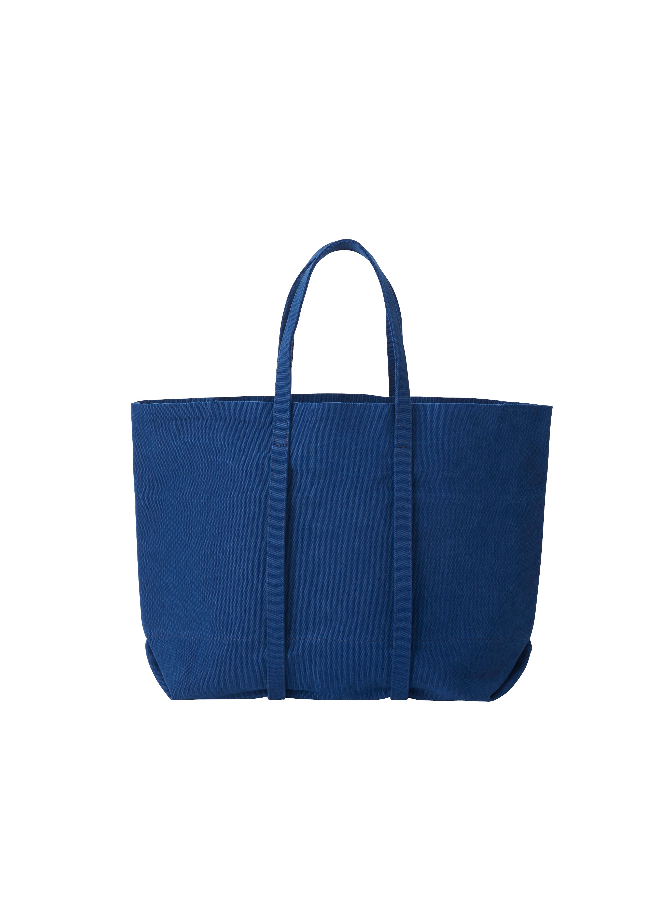 Washed Canvas 6pockets Tote M Blue