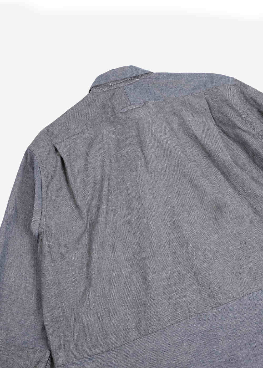 Combo Short Collar Shirt – Grey Cotton Chambray