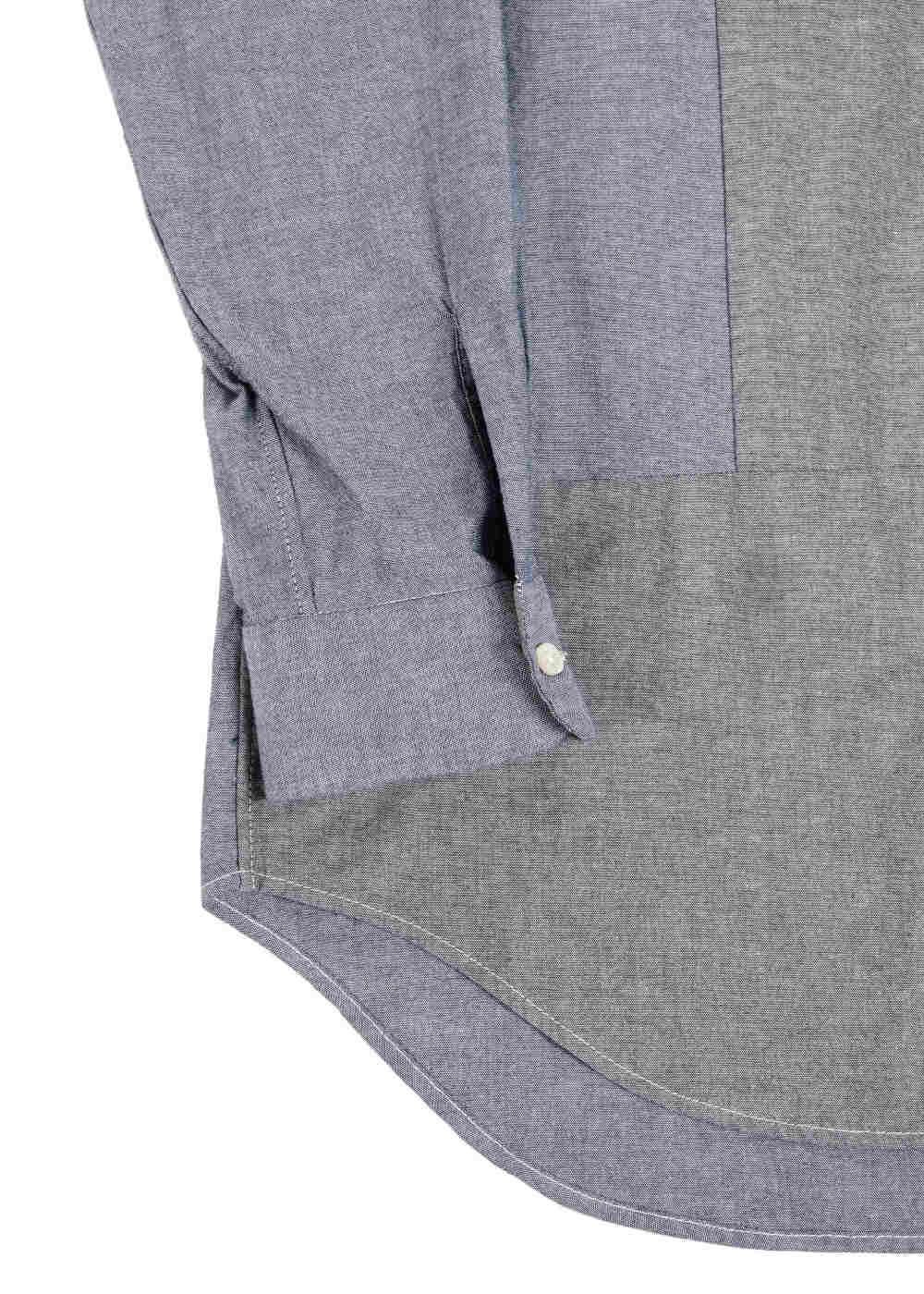 Combo Short Collar Shirt – Grey Cotton Chambray