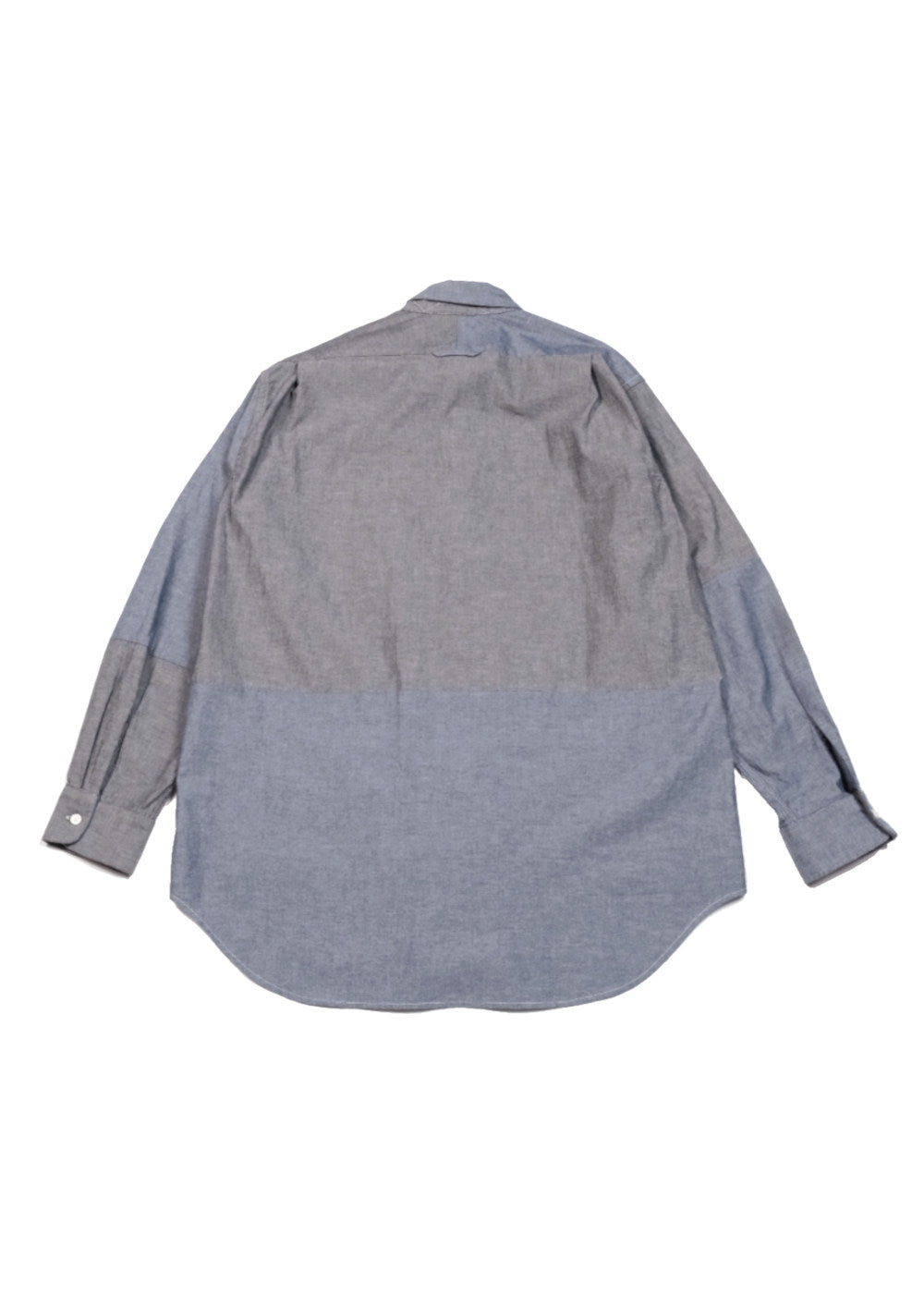 Combo Short Collar Shirt – Grey Cotton Chambray