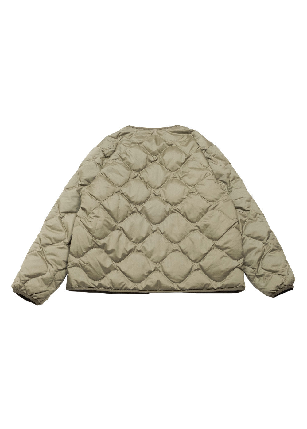 Reversible Down Cardigan – Khaki Beige