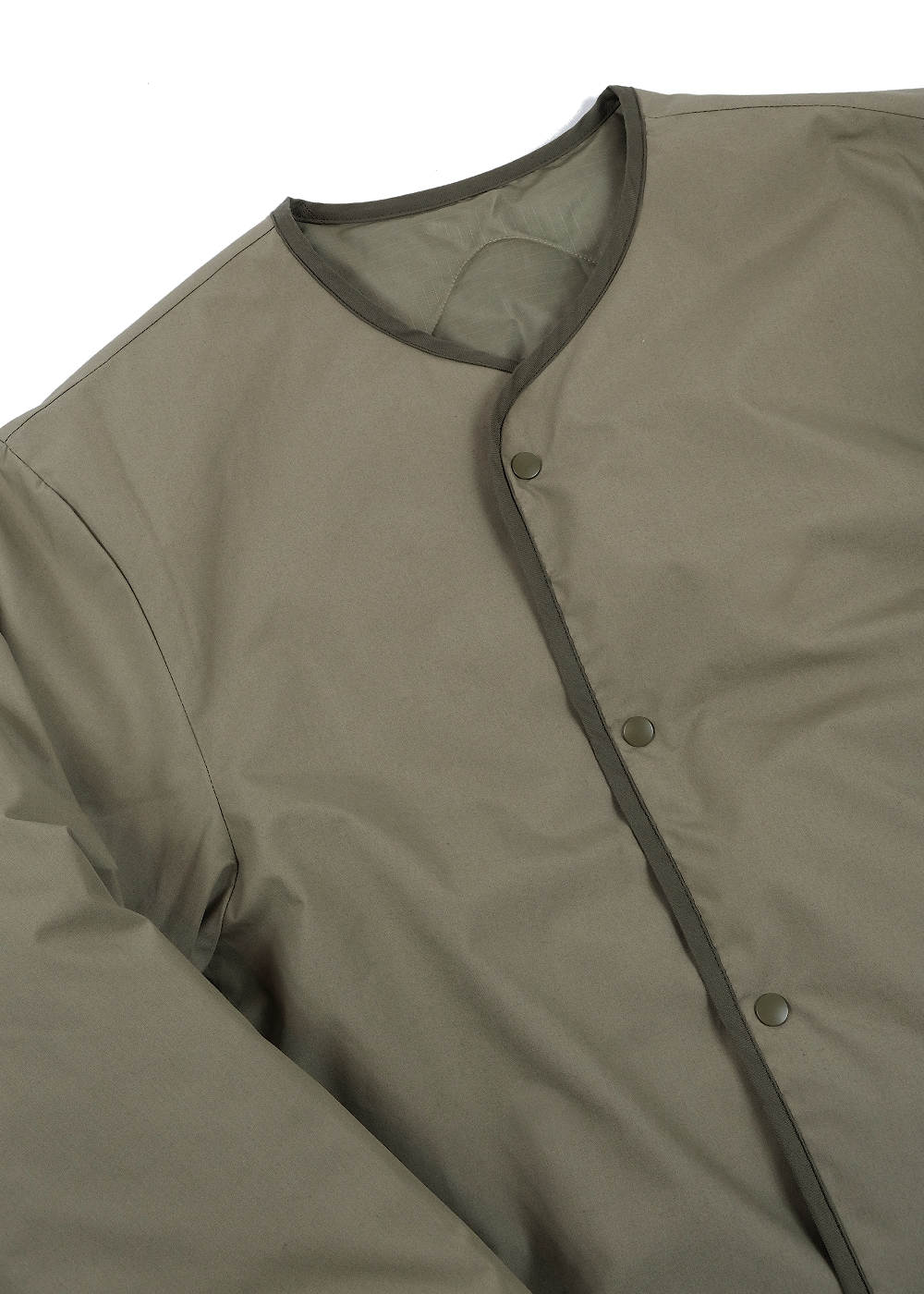 Reversible Down Cardigan – Khaki Beige