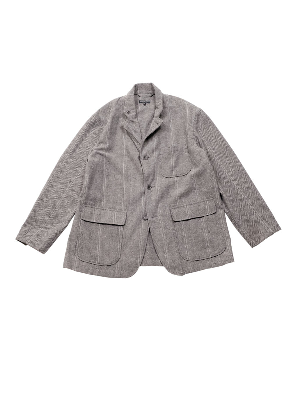 Loiter Jacket - Lt.Grey Wool Striped HB