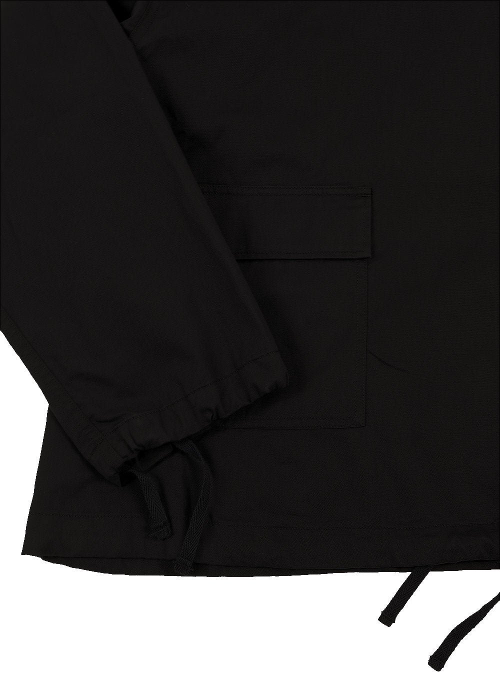 Workaday Salvage Smock Black Cotton Micro Sanded Twill