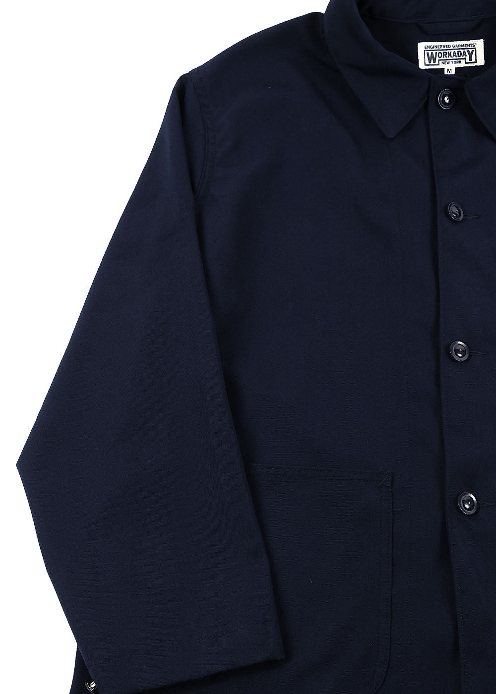 Workaday Utility Jacket-  Dk.Navy Poly Wool Twill Gabardine