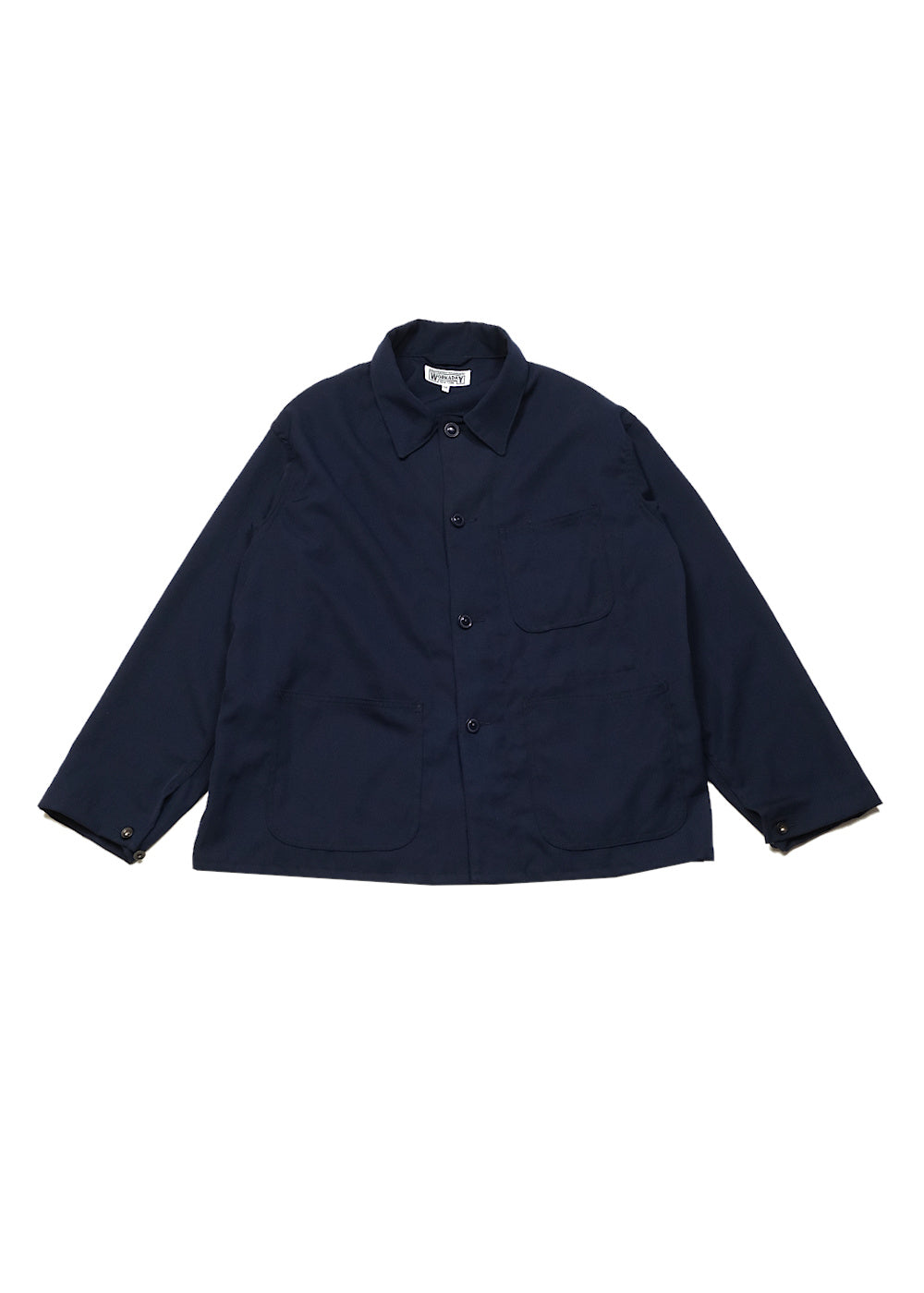 Workaday Utility Jacket-  Dk.Navy Poly Wool Twill Gabardine
