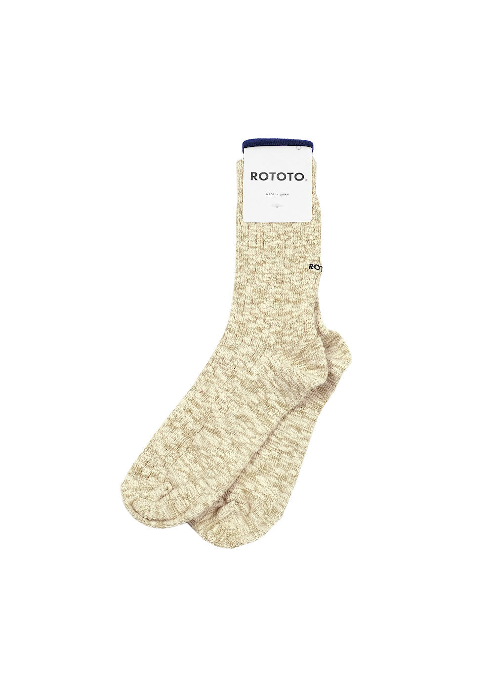 Organic Cotton Slub Crew Socks - L.Olive