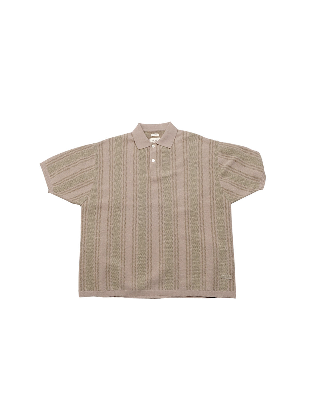 Knit Polo Sweater - Beige
