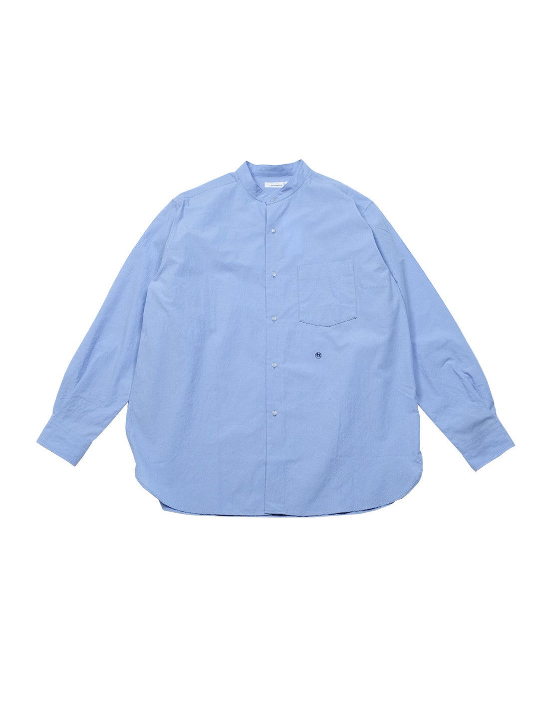 Band Collar Wind Shirt - Sax