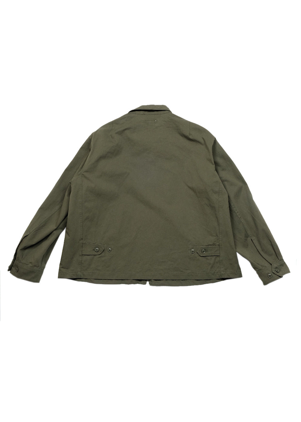 Engineered Garments Claigton Jacket - Olive Cotton Sanded Cloth