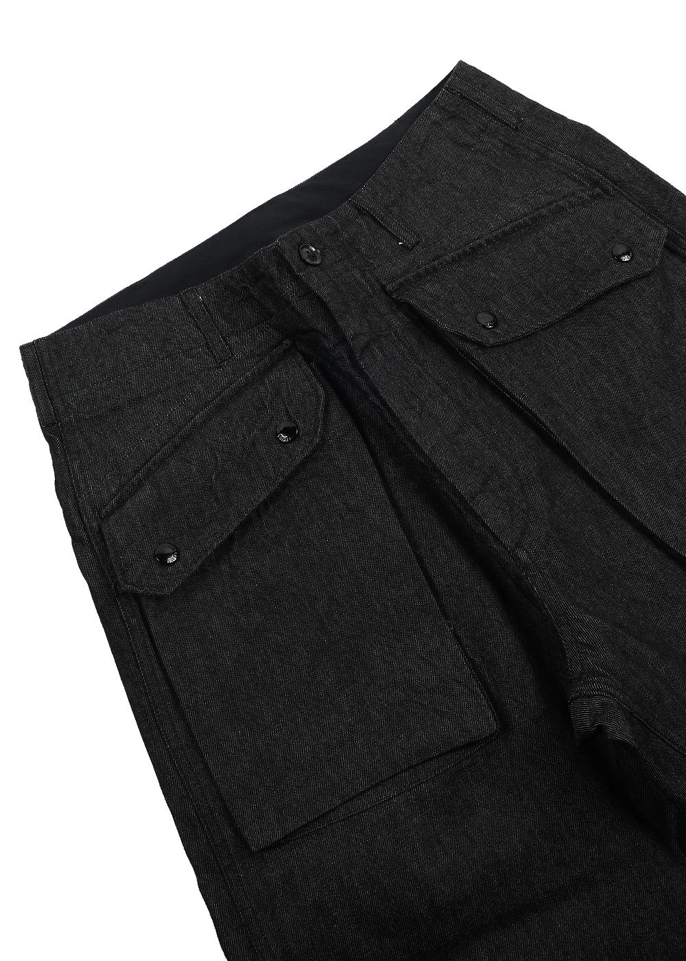 Norwegian Army Pant Black Cotton Cone Denim