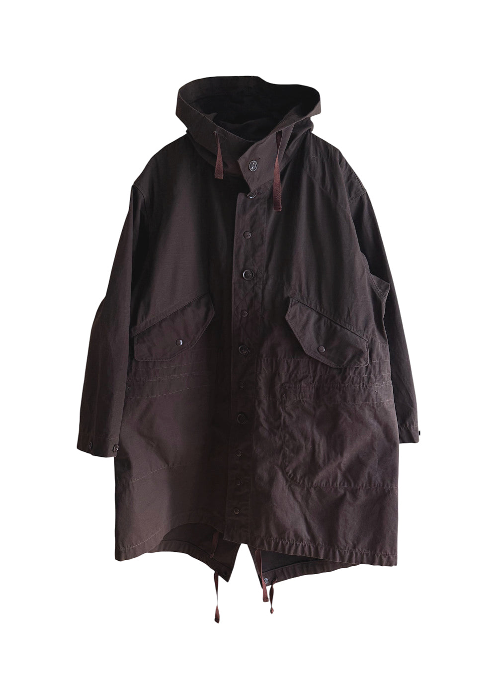 Highland Parka DK. Brown Heavyweight Cotton Ripstop