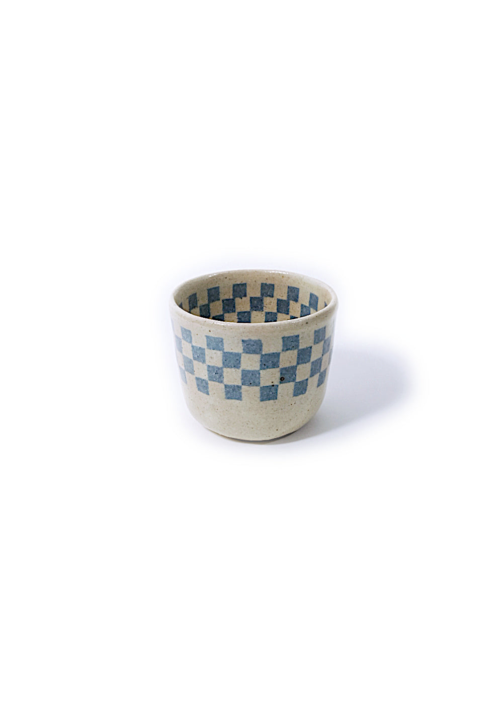 Cup – Small Light Blue Check