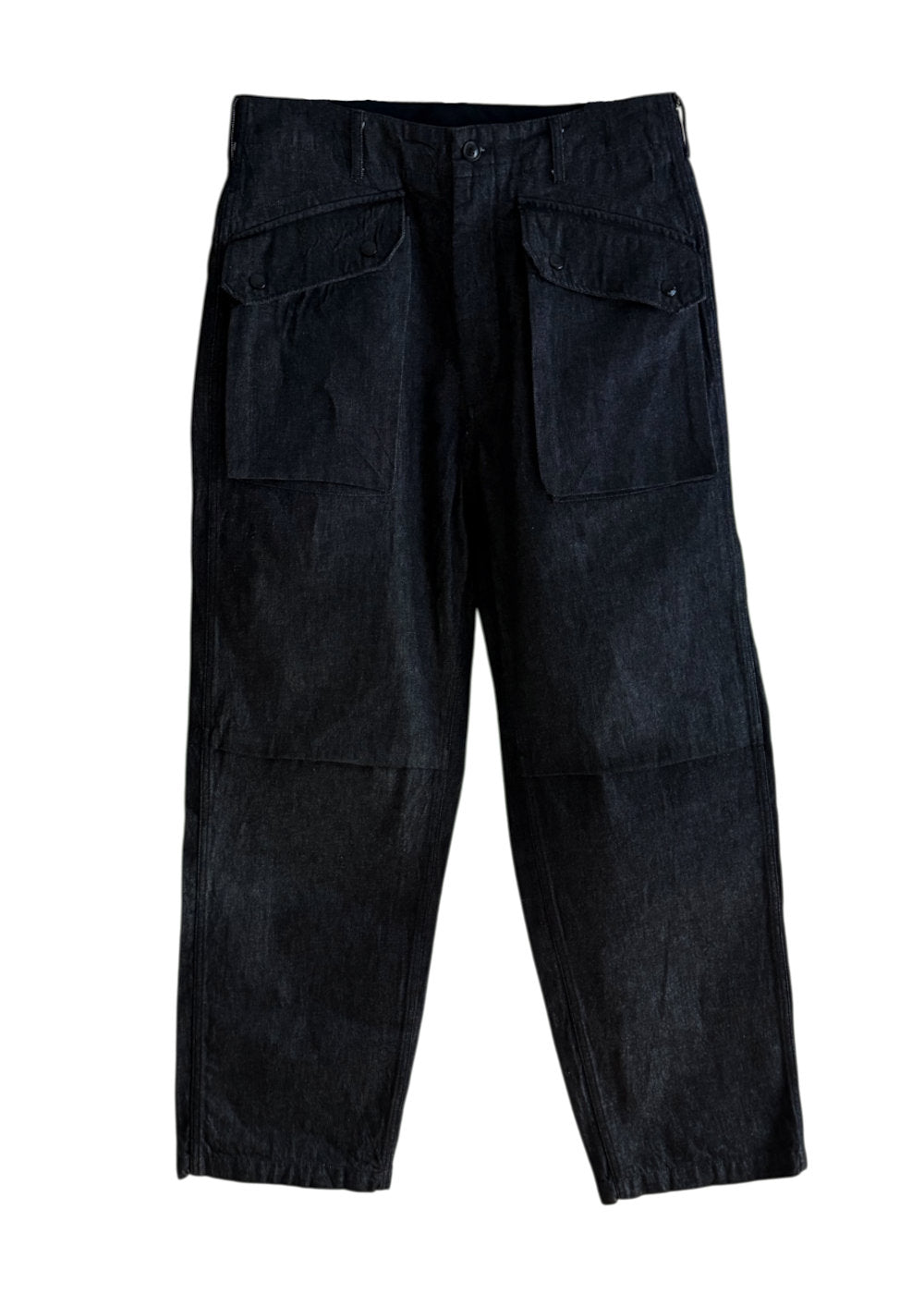 Norwegian Army Pant Black Cotton Cone Denim