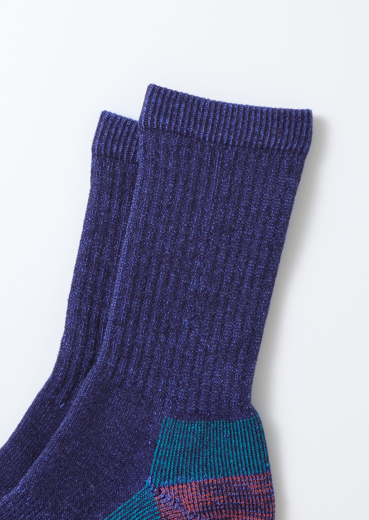 Double Face Merino Pike Socks - D.Blue