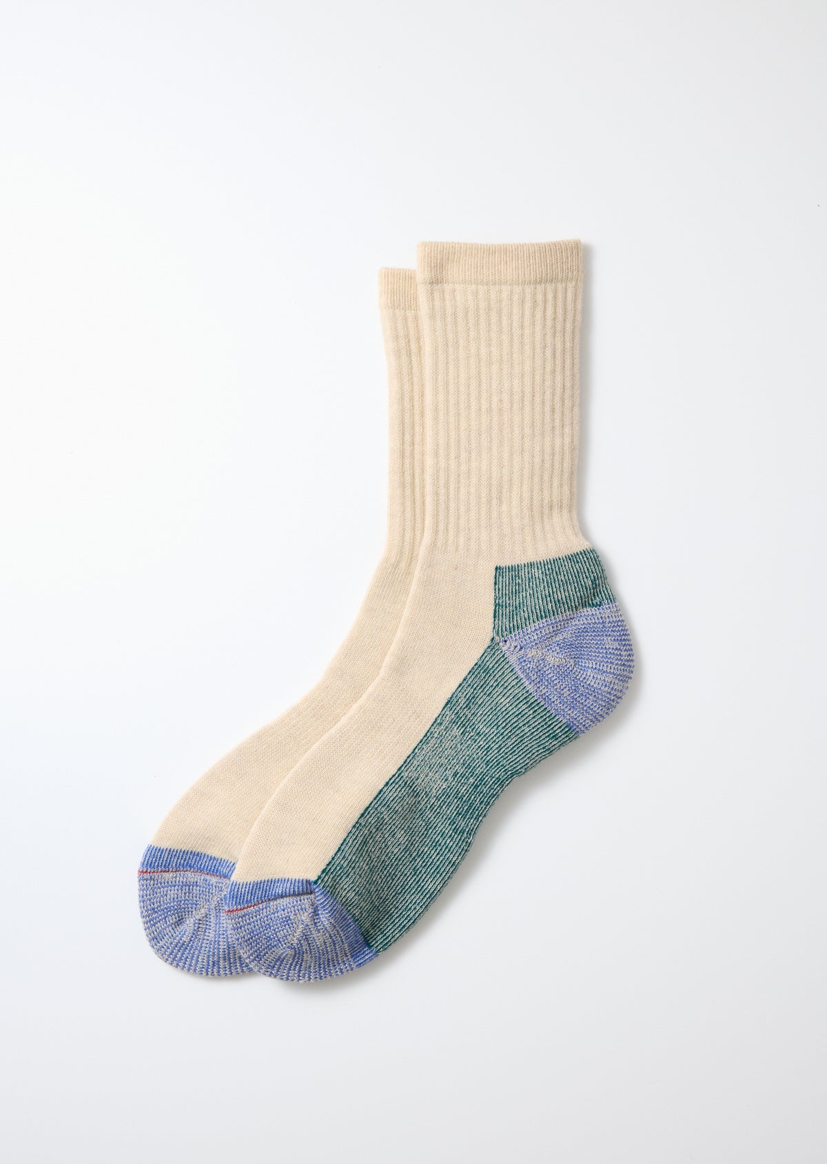 Double Face Merino Pike Socks - Natural