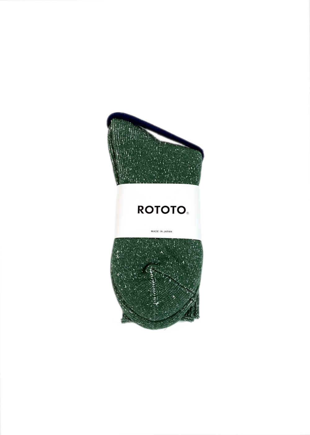 Washi Pile Crew Socks – Dark Green