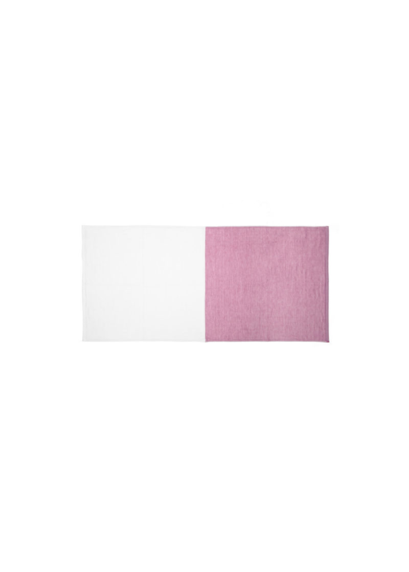 YoshiiTowel-5Trees2ToneChambray-FaceTowl-White-Red
