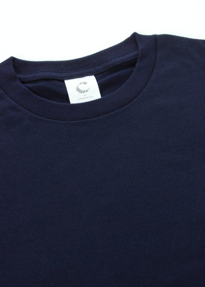 C-by-COMMON-Crew-neck-ling-sleeve-T-shirts-Navy-02