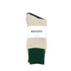 Rototo-DOUBLE-FACE-CREW-SOCKS-SILK&COTTON-GREEN-M.BEIGE-01
