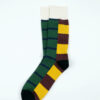 Rototo-MULTI-RUGGER-PATTERN-CREW-SOCKS-BUR-YEL-BLK-02