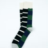 Rototo-MULTI-RUGGER-PATTERN-CREW-SOCKS-GRN-NVY-GRY-02