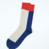 Rototo-VERTICAL-CREW-SOCKS-Bei.D.blue.Red-02