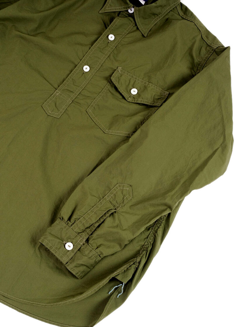 POST-The-NAVY-CUT-Cotton-Poplin-Shirt-Olive-03