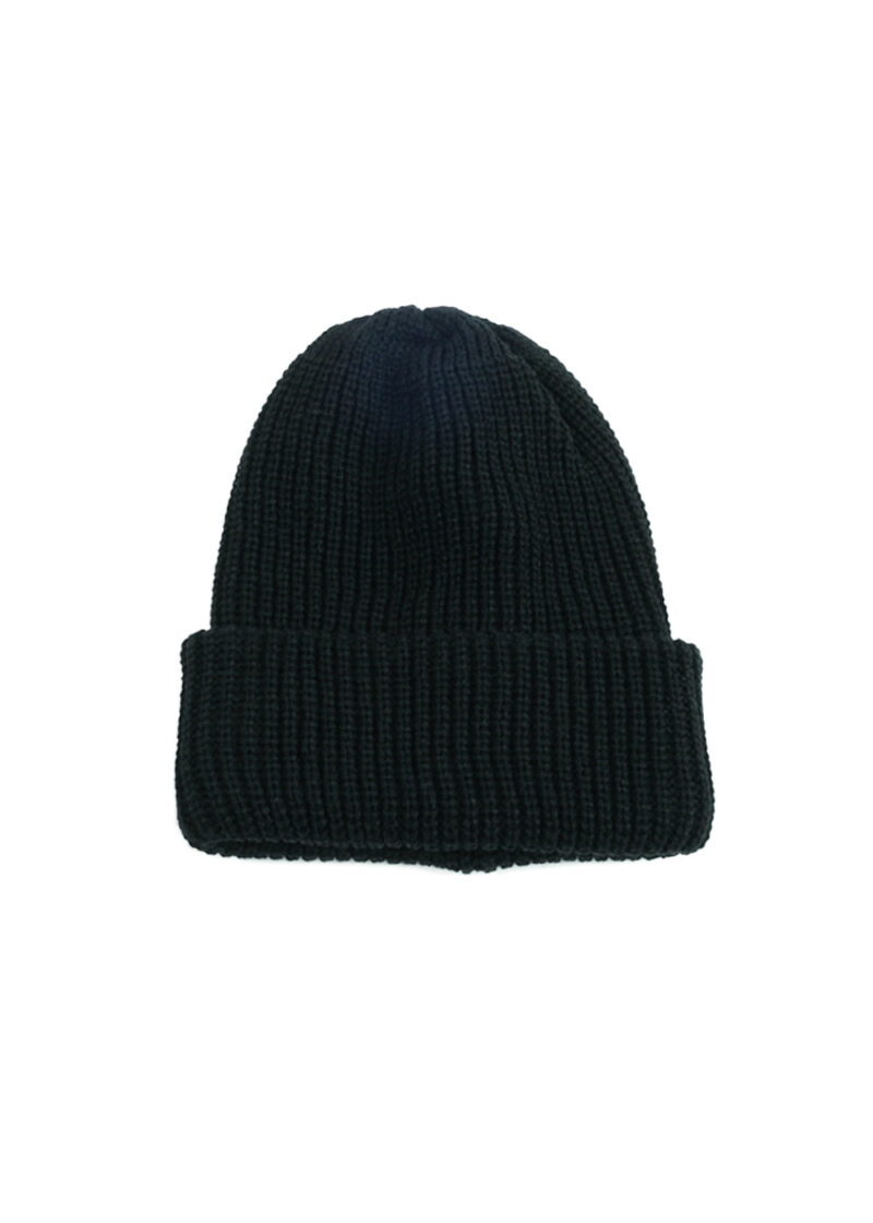 ROTOTO-COZY CHUNKY BEANIE BLACK Front