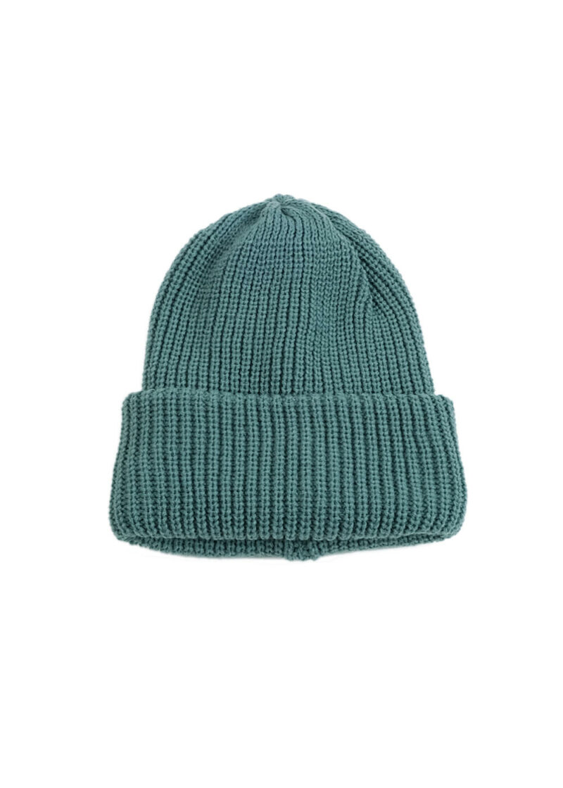 ROTOTO-COZY CHUNKY BEANIE CADET BLUE Front