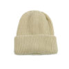 ROTOTO-COZY CHUNKY BEANIE-RAW BEIGE Front